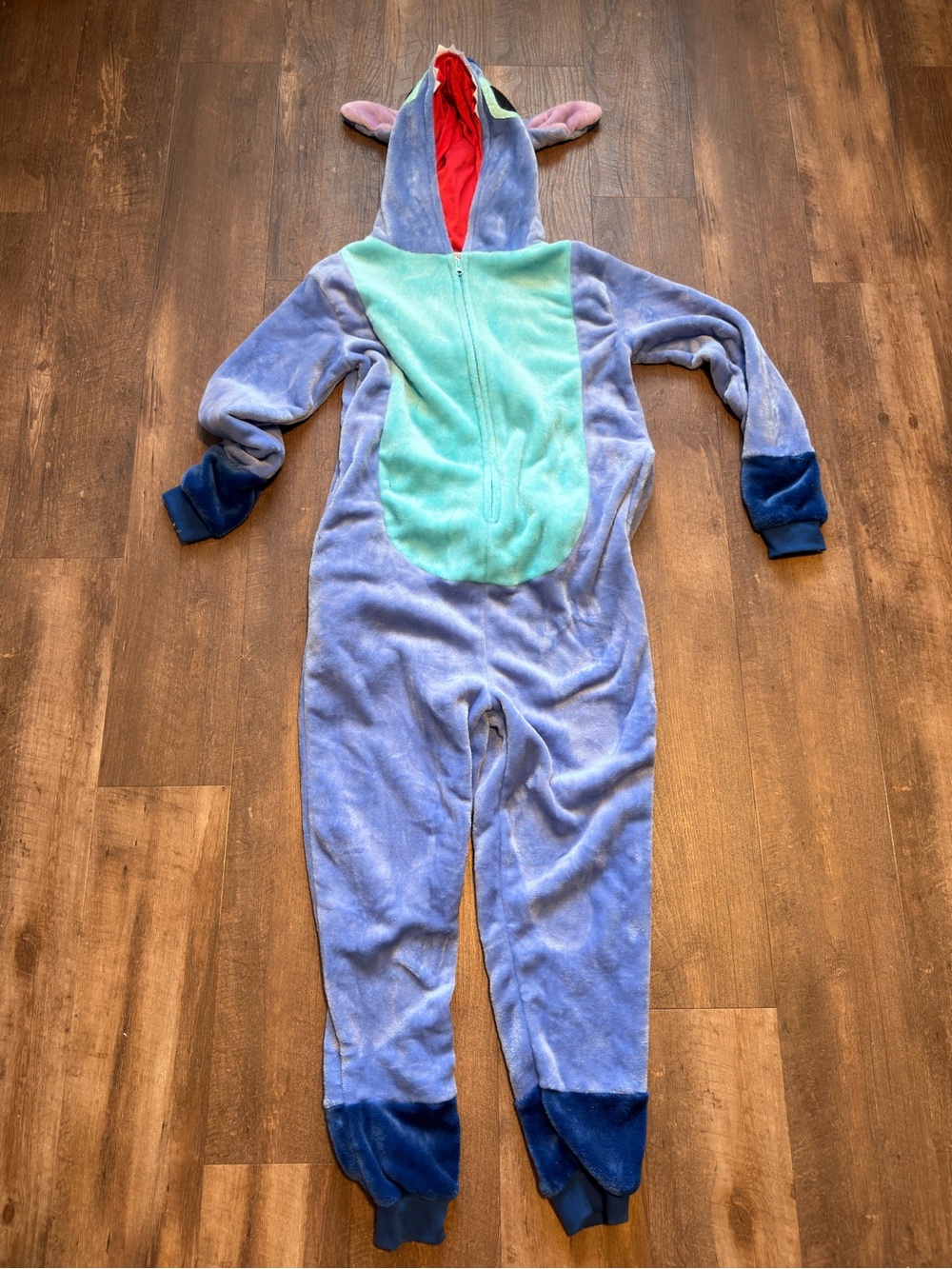 Stitch Plush One-Piece Hooded Costume - Adult Small